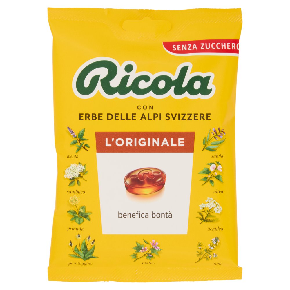 Ricola Caramelle Cristallo di Zucchero alle Erbe Svizzere Gr.70