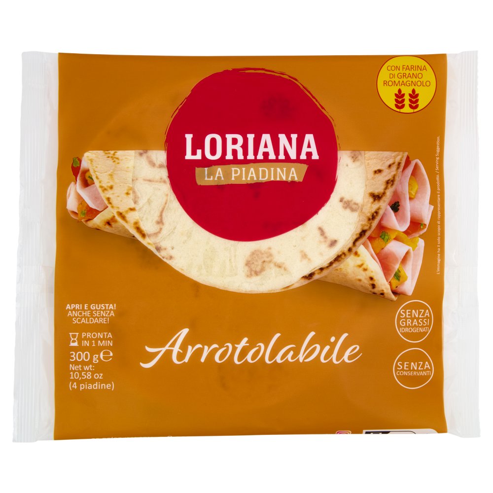 Loriana Piadina Arrotolabile Pz.4 Gr.300
