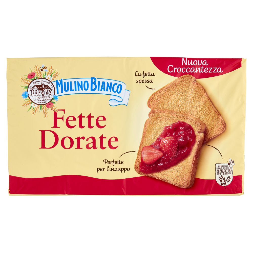 Mulino Bianco Fette Biscottate Dorate Pz.72 Gr.630