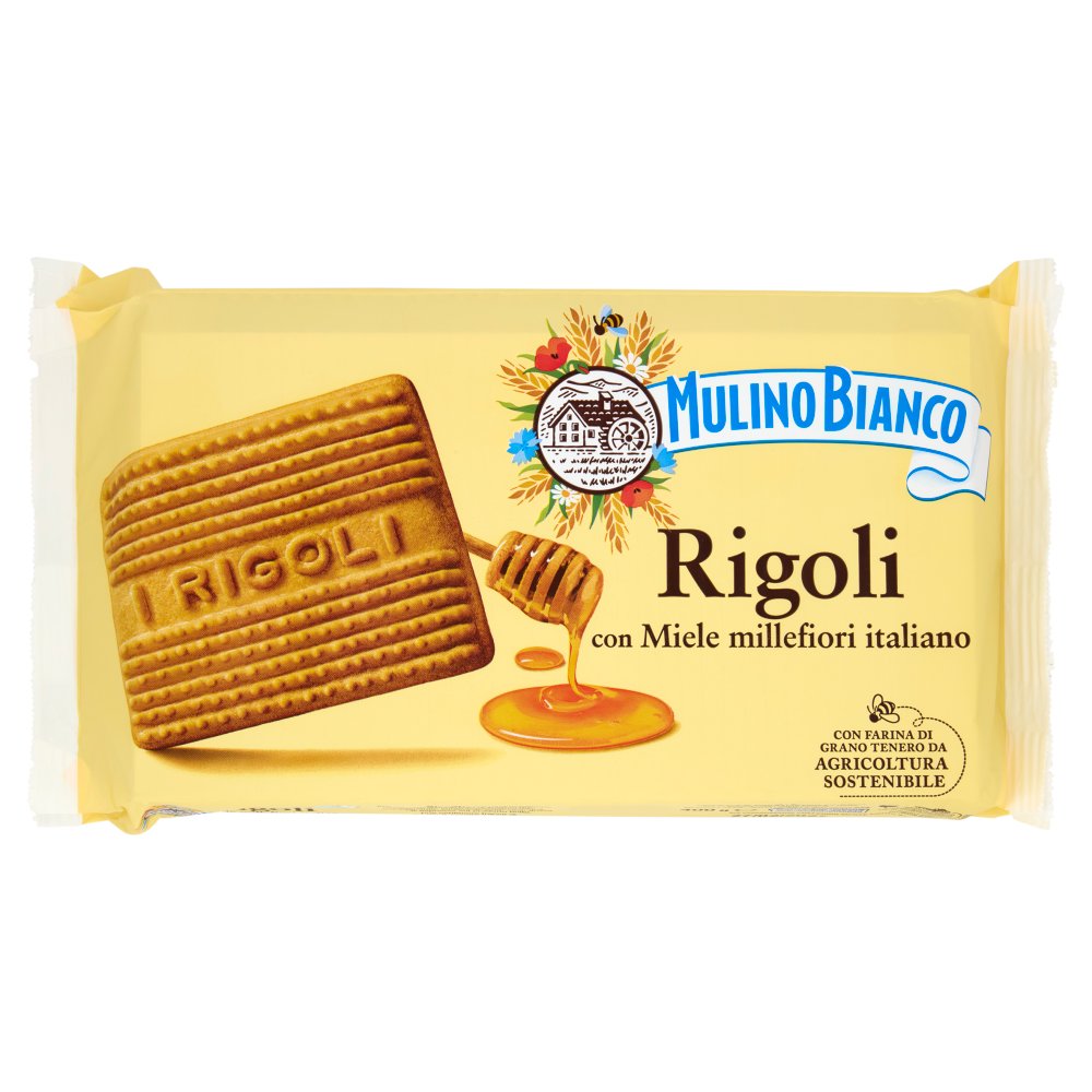 Mulino Bianco Rigoli Biscotti con Miele Millefiori Italiano Gr.400