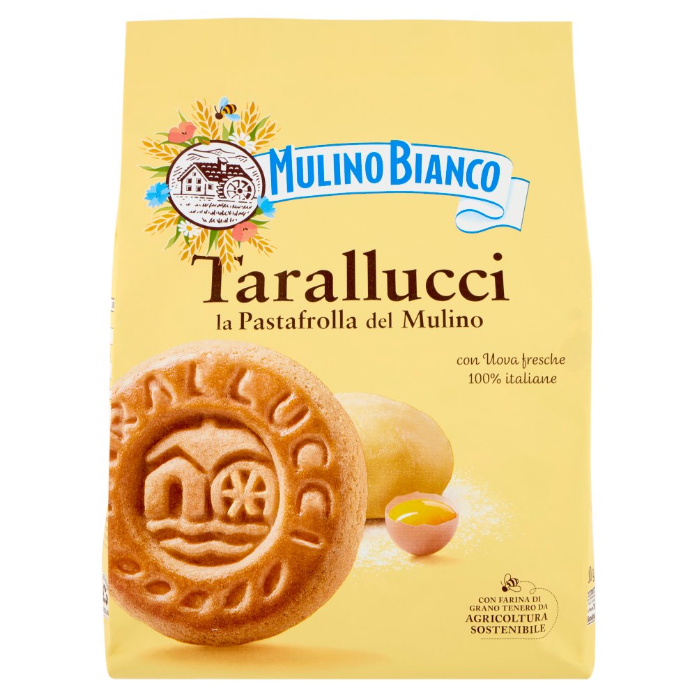 Mulino Bianco Tarallucci Biscotti con Uova Fresche 100% italiane Gr.800