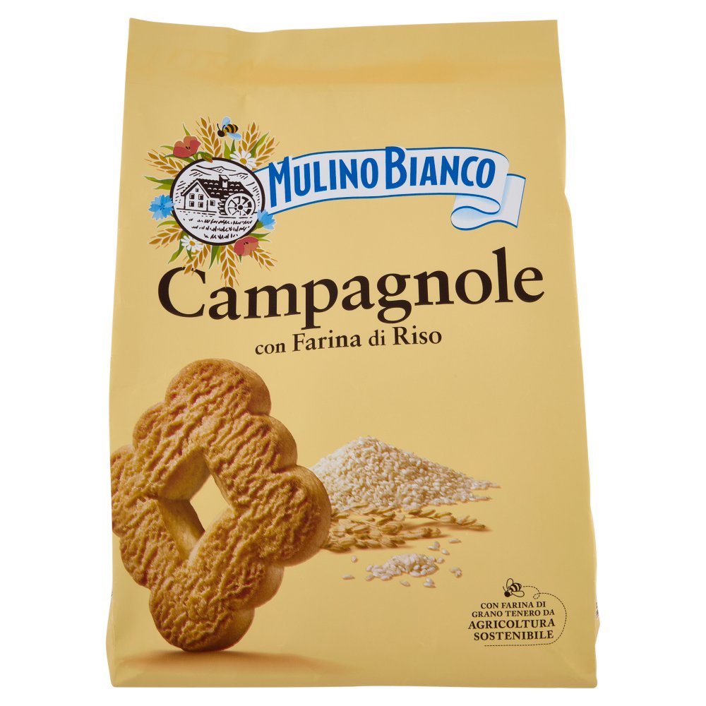 Mulino Bianco Campagnole Biscotti con Farina di Riso Gr.700