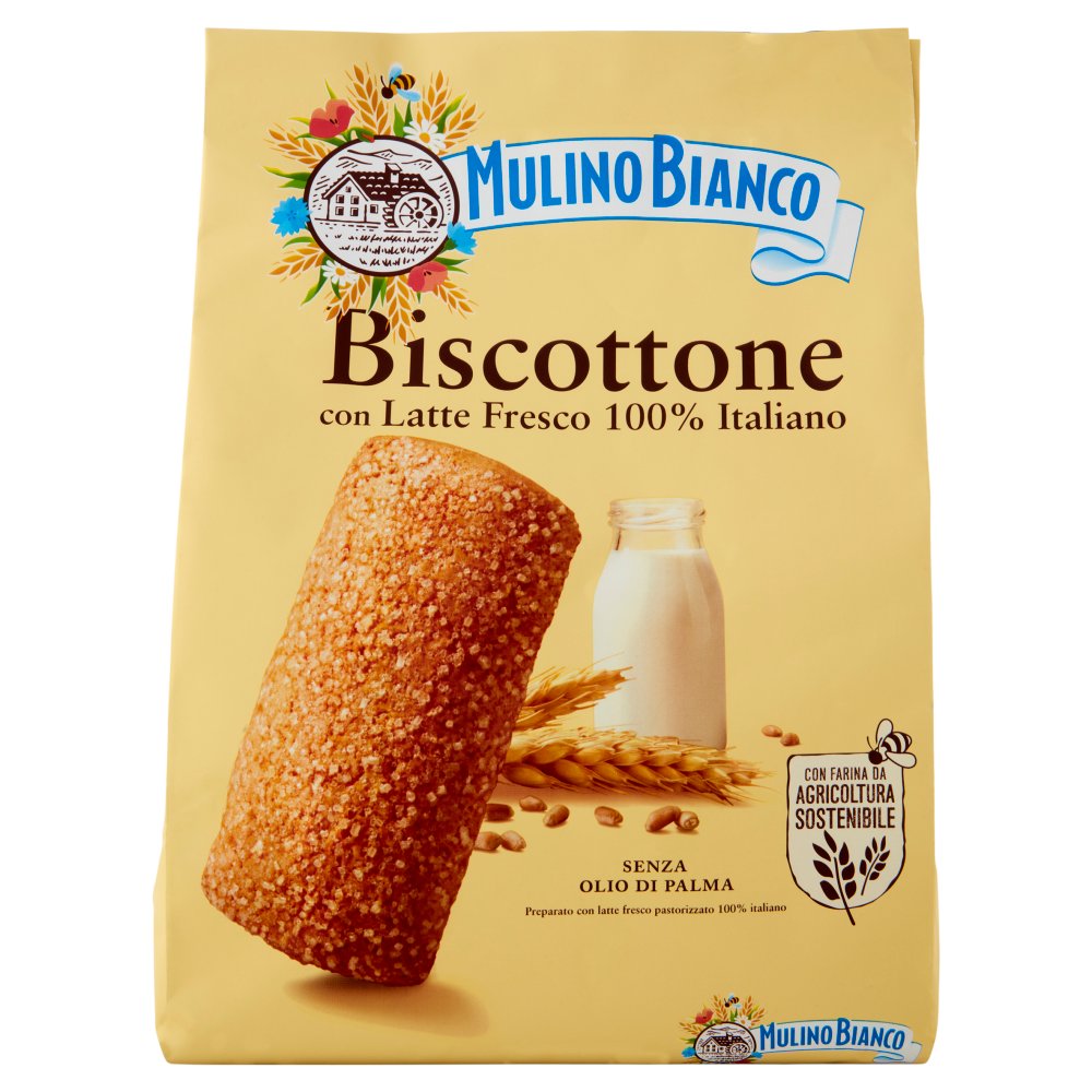 Mulino Bianco Biscottone Biscotti con Latte Fresco 100% Italiano Gr.700