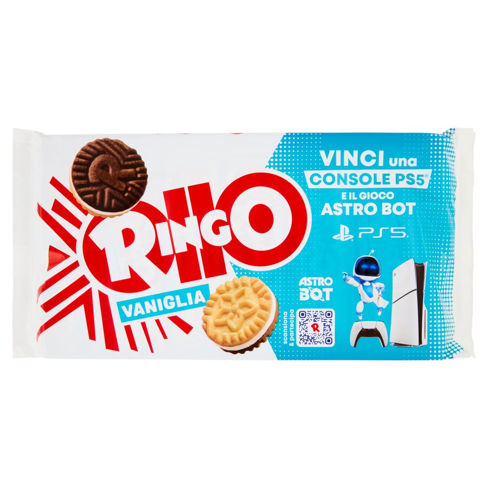 Pavesi Ringo Biscotti Farciti con Crema Vaniglia Pz.6 Gr.330