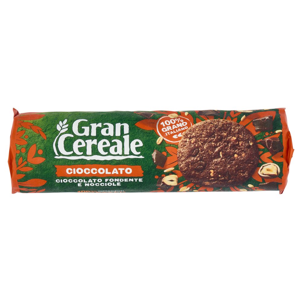 Gran Cereale Biscotti con Cioccolato Fondente e Nocciole Tubo Gr.230