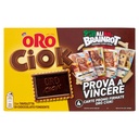 Oro Saiwa Oro Ciok Biscotti con Tavoletta di Cioccolato Fondente Pz.8 Gr.25