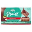 Gastone Lago Plaisir Chocolate Cioccolato al Latte Wafer Cioccolato al Latte con Crema alle Nocciole Pz.5 X Gr.38