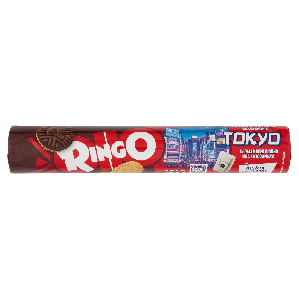 Pavesi Ringo Cacao Biscotti Farciti con Crema Cacao Tubo Gr.165