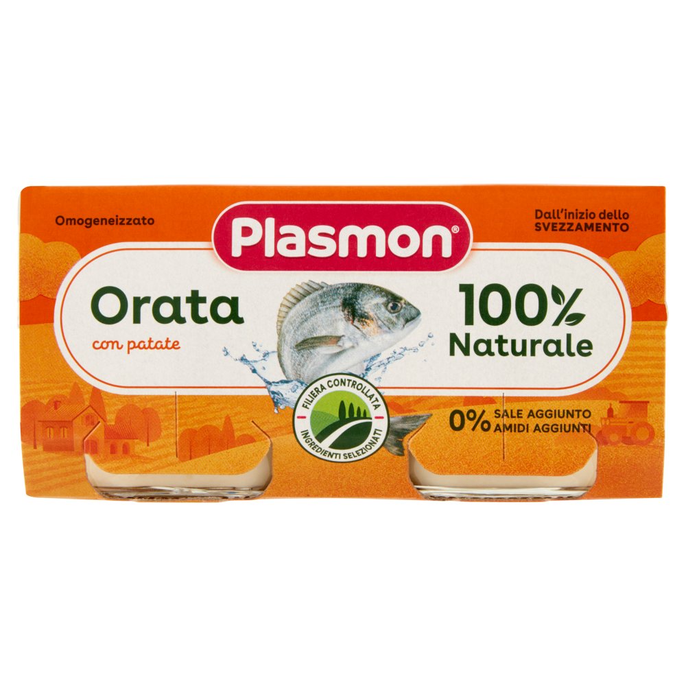 Plasmon Omogeneizzato Pesce Orata Gr.80X2
