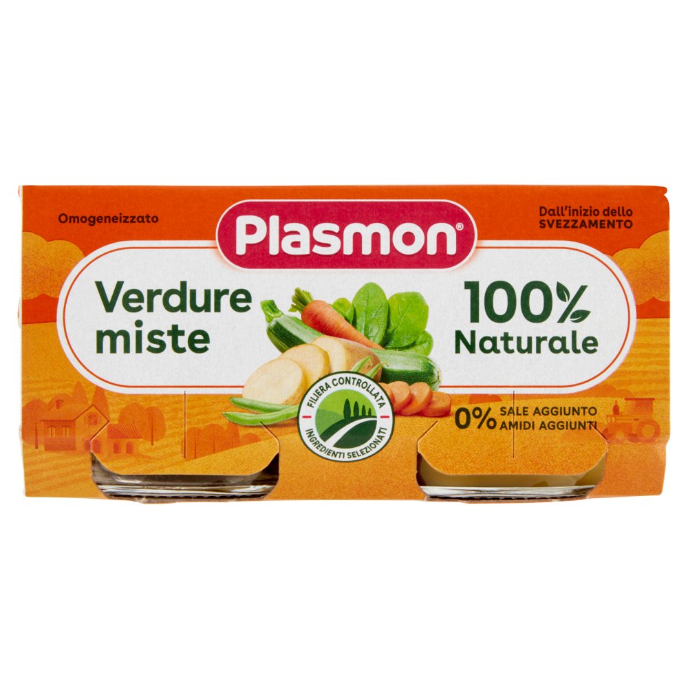 Plasmon Omogeneizzato Verdure Miste Gr.80X2
