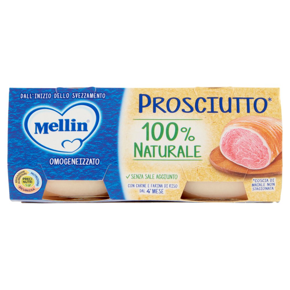 Mellin Omogeneizzato Prosciutto Gr.80X2
