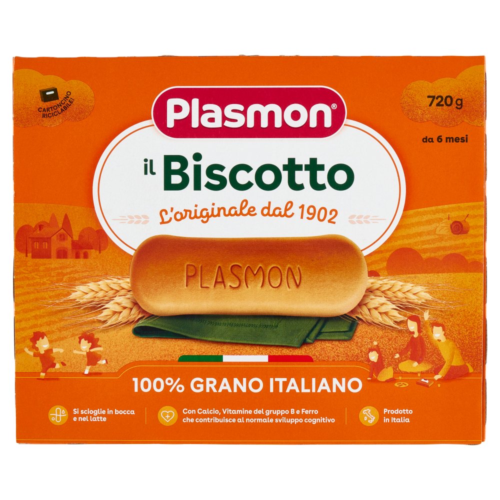 Plasmon Biscotto 8 Pacchi Gr.720