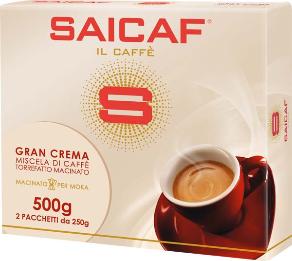 Saicaf Caffe' Gran Crema Gr.250 X Pz.2