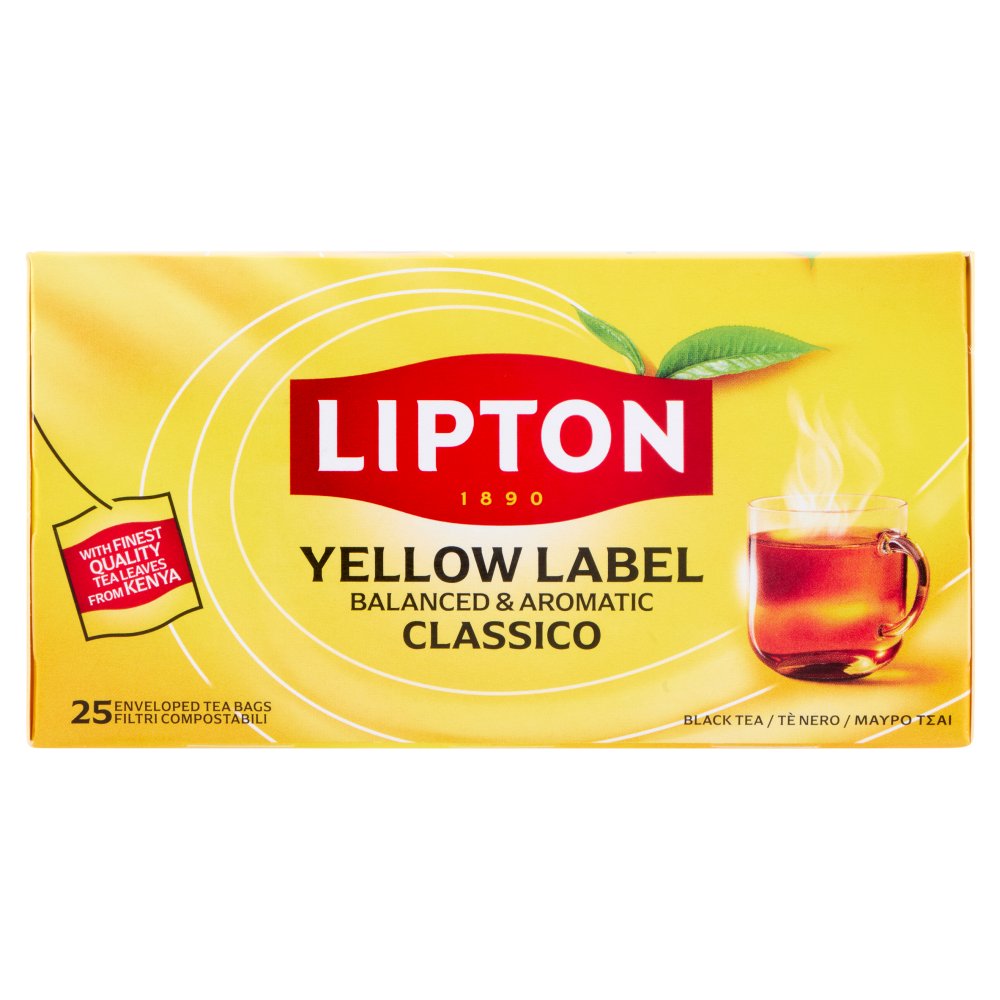 Lipton Te' Nero Yellow Label Filtri 25