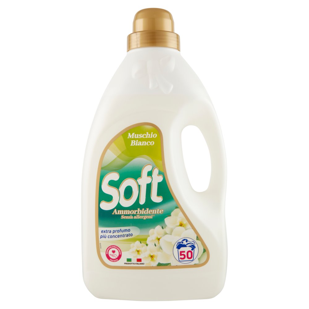 Soft Ammorbidente Muschio Bianco 50 Lavaggi Lt.3