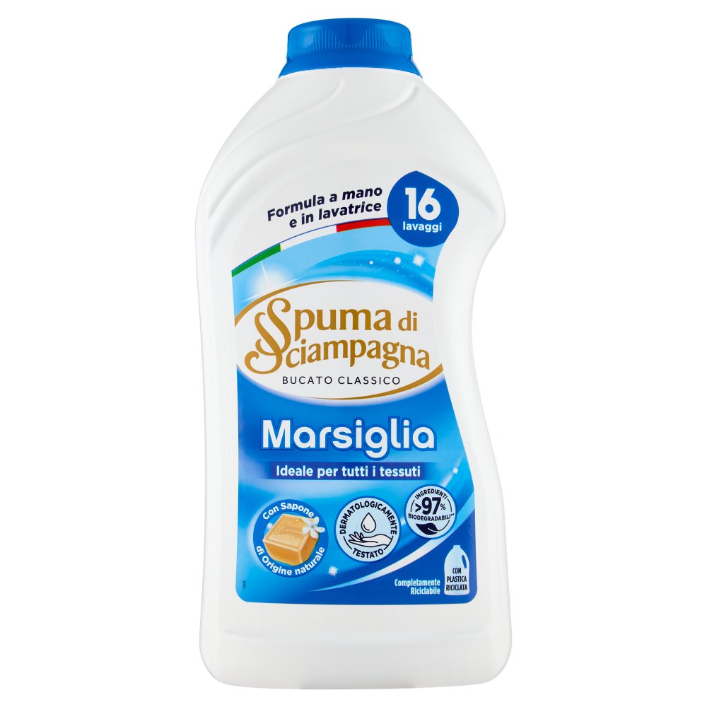 Spuma di Sciampagna Bucato Marsiglia 16 Lavaggi