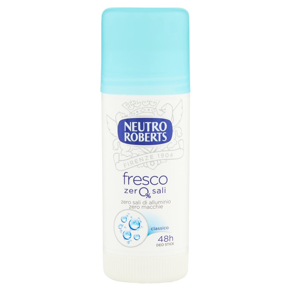 Neutro Roberts Deodorante Stick Fresco Zero Sali Cassico Ml.40