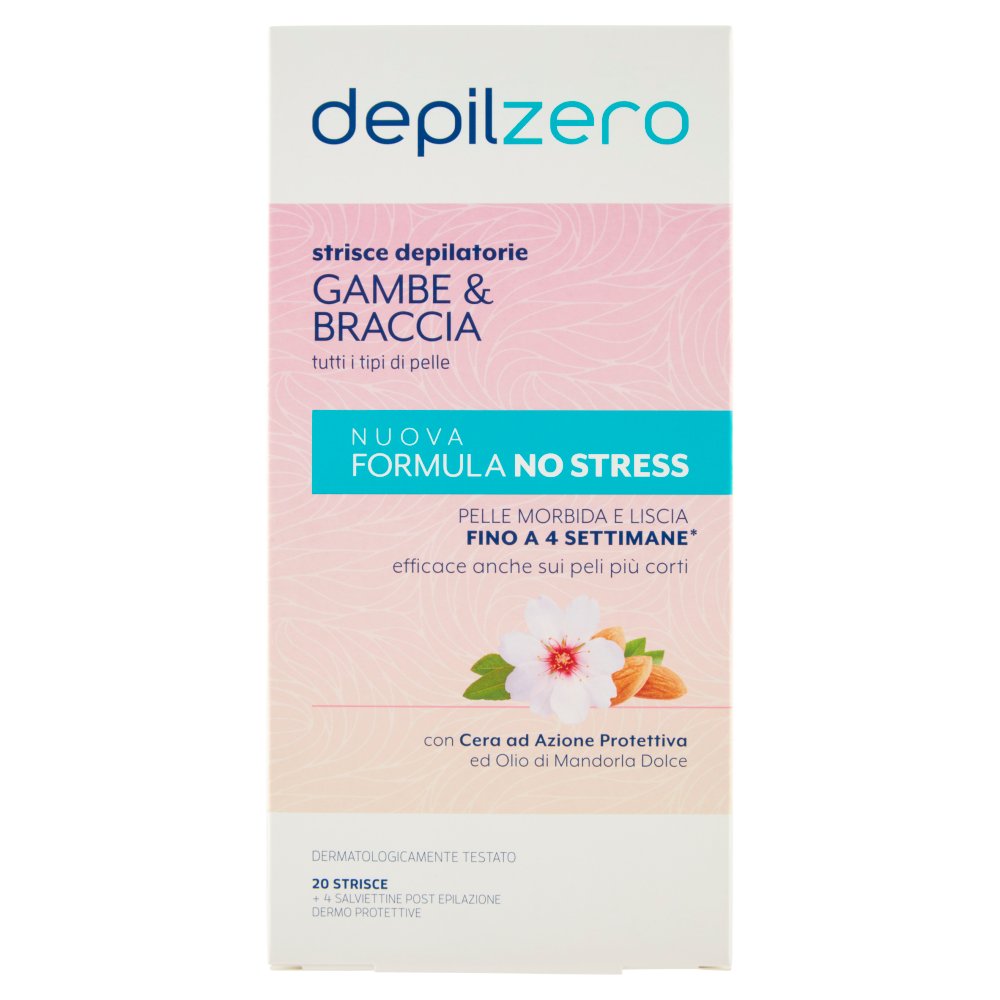 DEPILZERO GAMBE E BRACCIA 20 STRISCE