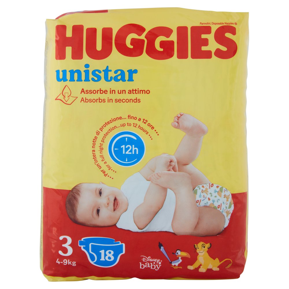 HUGGIES UNISTAR MIDI TG.3 20 PANNOLINI