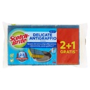 Scotch Brite Spugna Fibrablu Antigraffio X2+1