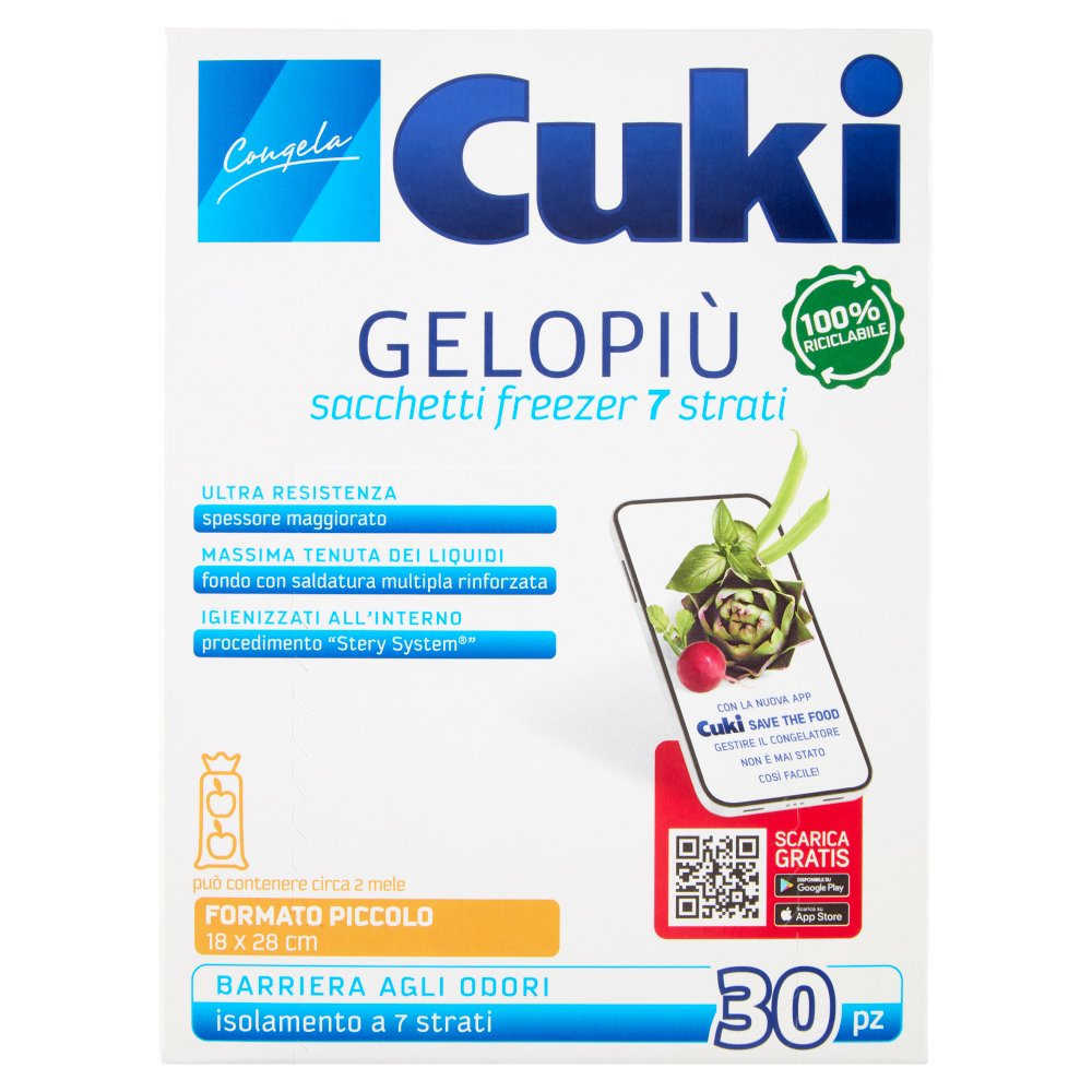 Cuki Sacchetti Gelo Piu' Piccoli Cm.8X28 Pz.30