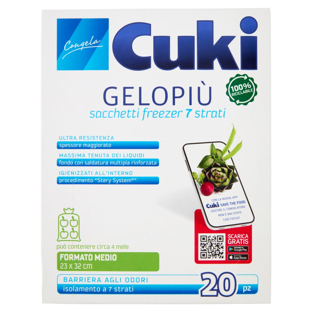 Cuki Sacchetti Gelo Piu' Medi Pz.20