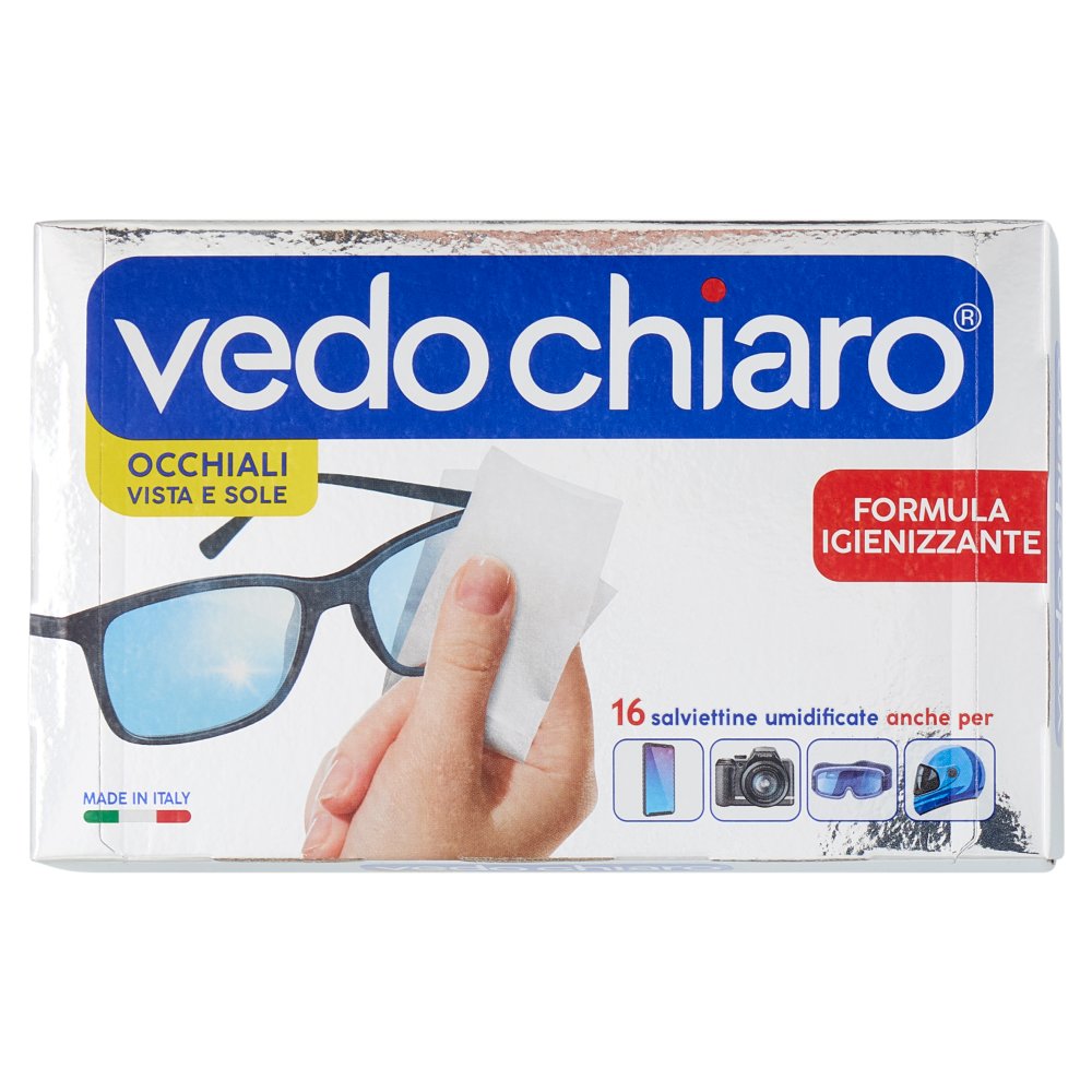 Vedo Chiaro Salviettine Umidificate per Occhiali Pz.16