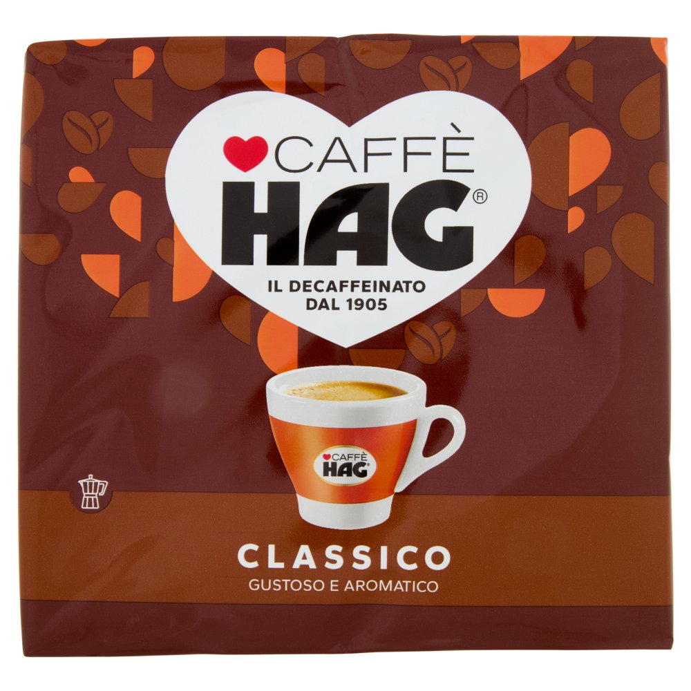 Caffè HAG Classico Decaffeinato Macinato Gr.250 X Pz.2