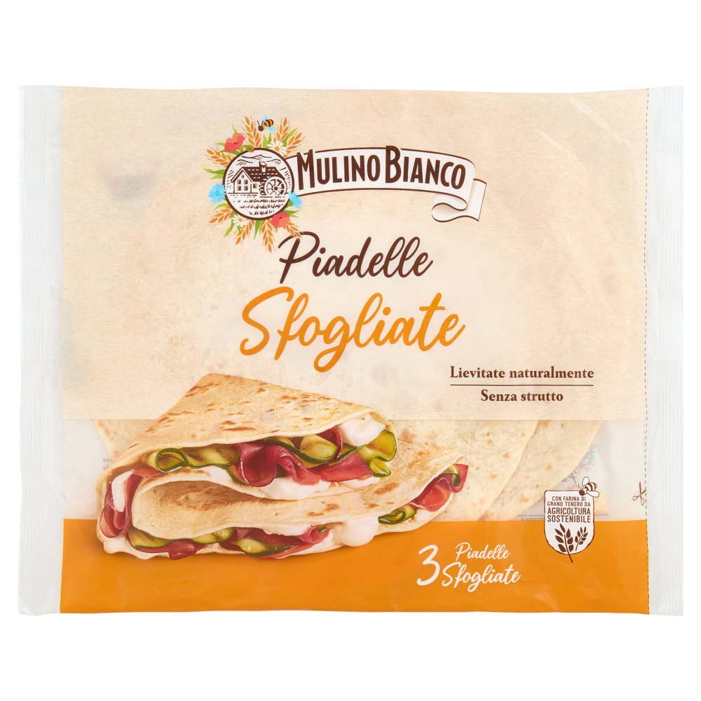 Mulino Bianco Piadelle Sfogliate Pz.3 Gr.330