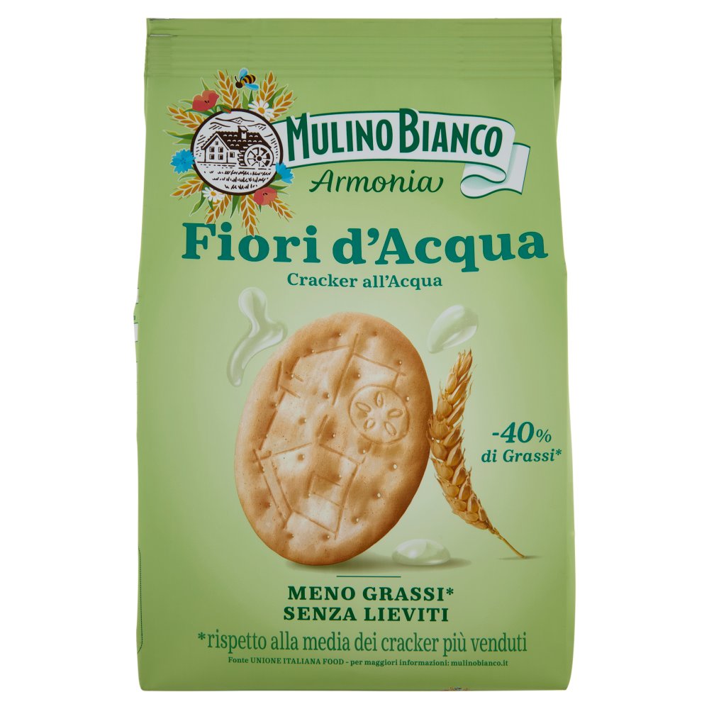 Mulino Bianco Crackers Armonia Fiori d'Acqua senza Lievito Gr.250