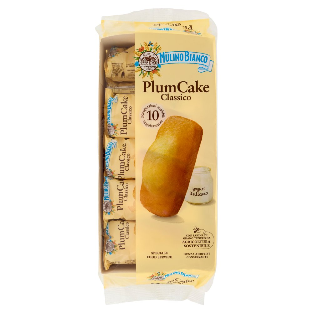 Mulino Bianco Plumcake Classico con Yogurt Italiano Pz.10 Gr.330