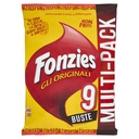 Fonzies gli Originali Croccantini di Mais al Formaggio Multipack 9 Buste Gr.212