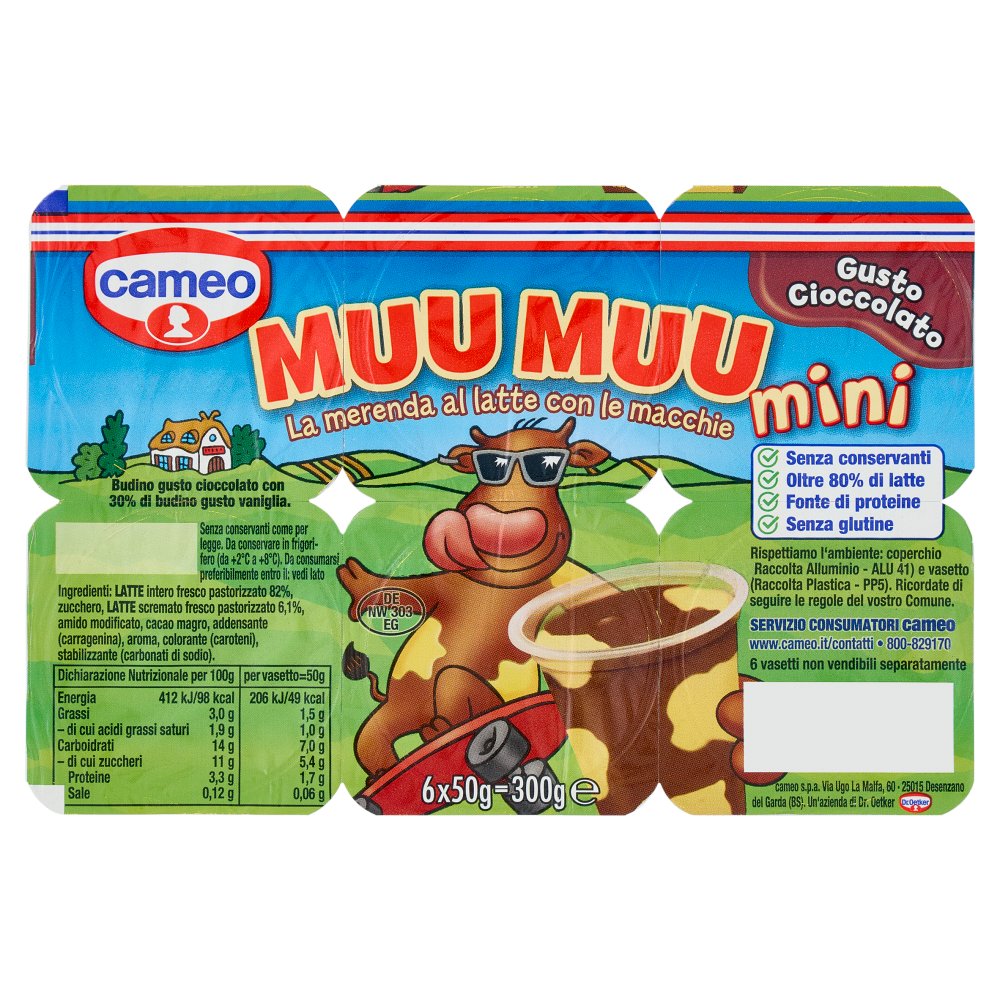 Cameo Muu Muu Mini Cioccolato Gr.50X6