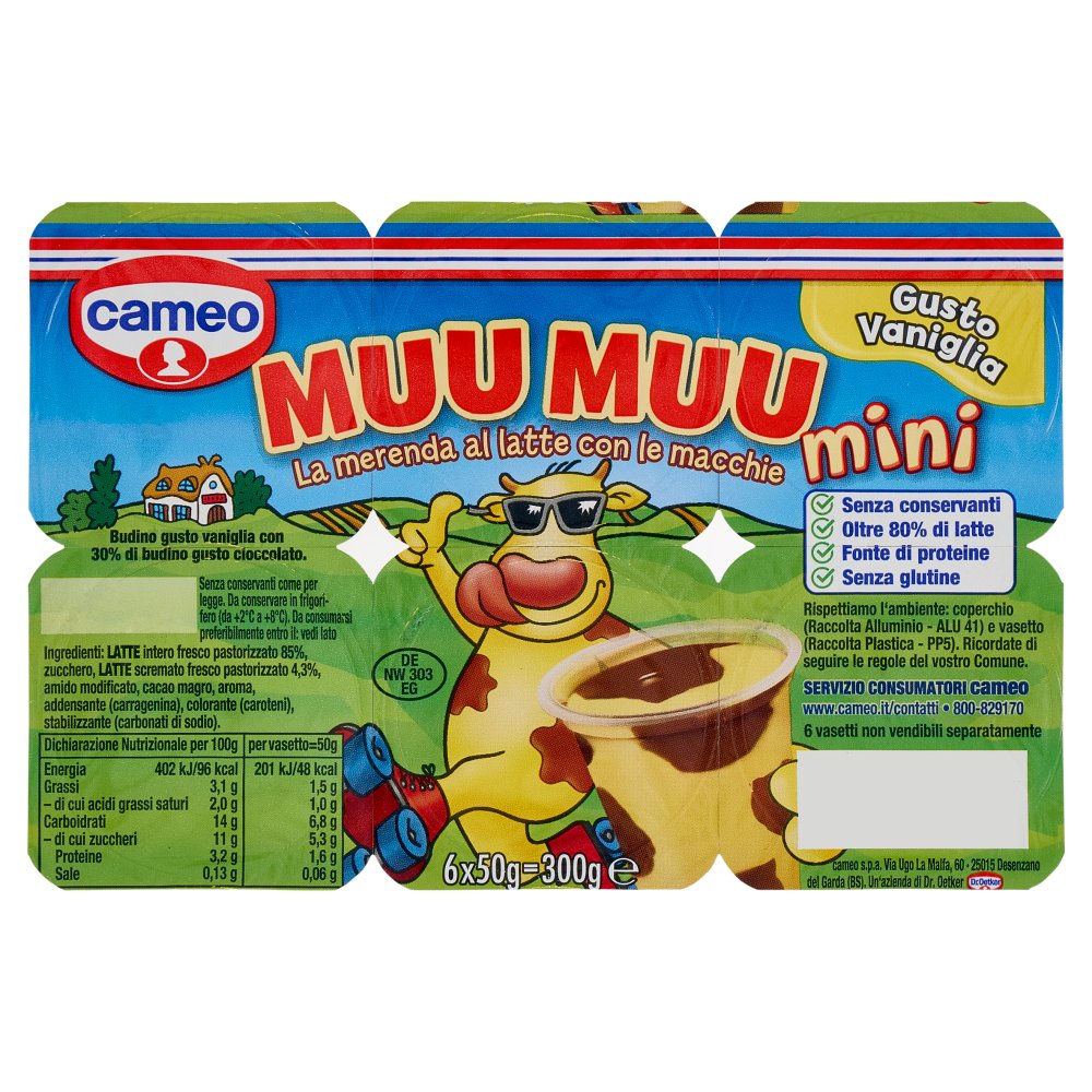 Cameo Muu Muu Mini Vaniglia Gr.50X6