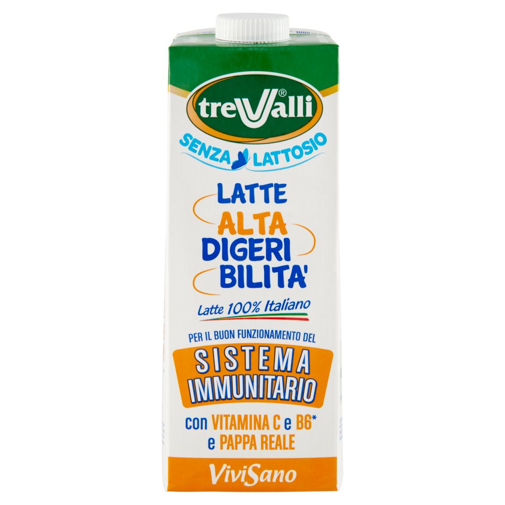 Trevalli Latte Vivi Sano Senza Lattosio Lt.1