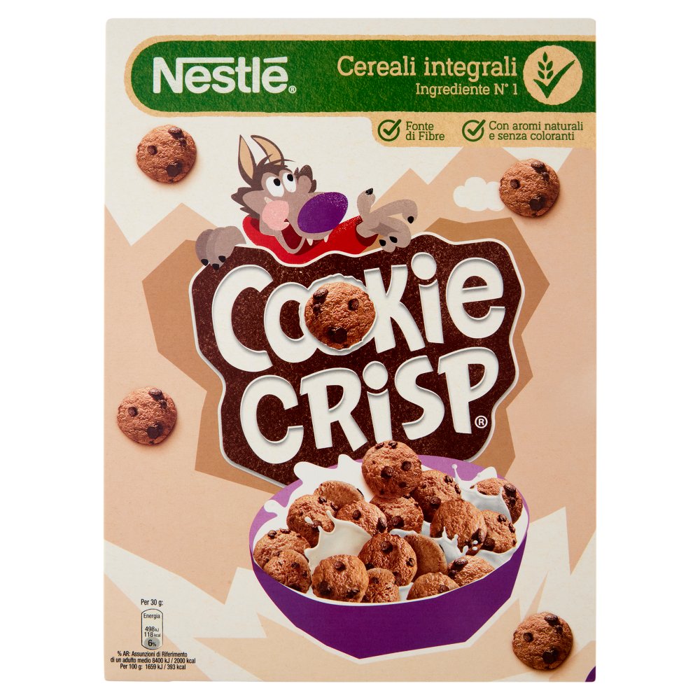 Cookie Crisp Cereali a Forma di Biscotto Cookie Gr.260