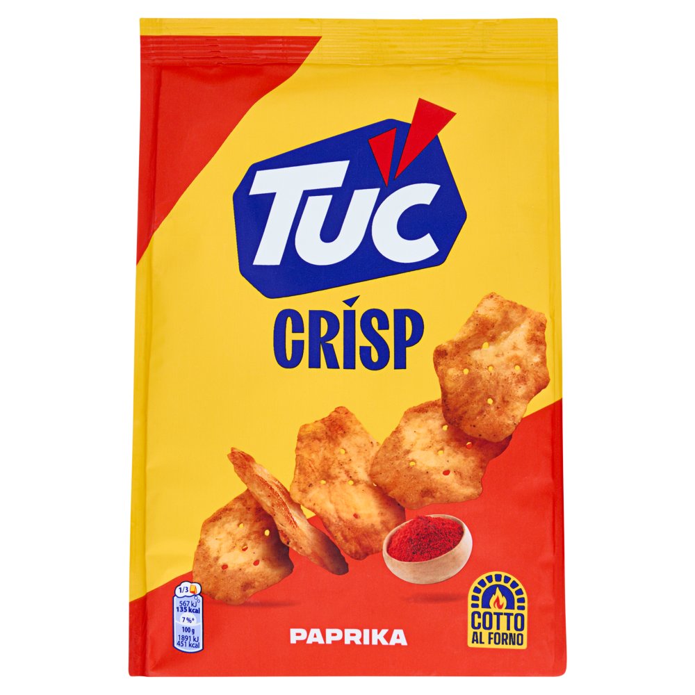 Tuc Crisp alla Paprika Cotte al Forno Gr.100