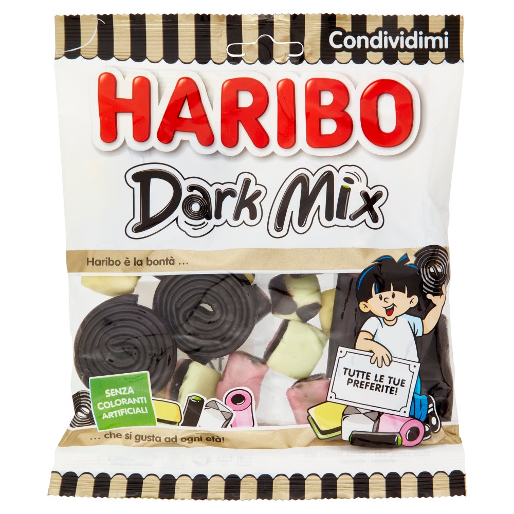 Haribo Caramelle Dark Mix Busta Gr.175
