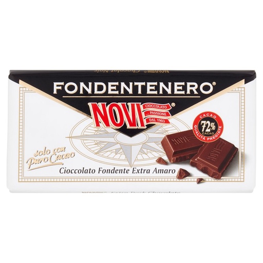 [000007293] Novi Tavoletta Cioccolato Fondente Nero Gr.100
