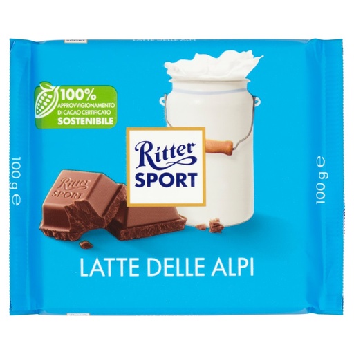 [000007297] Ritter Sport Gr.100 Cioccolato Latte