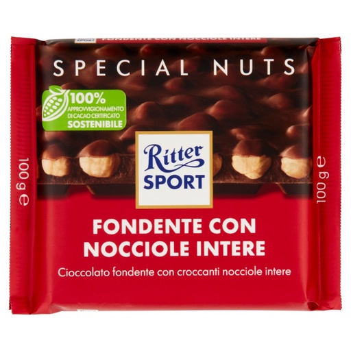 [000007301] RITTER SPORT GR.100 CIOCCOLATO FONDENTE