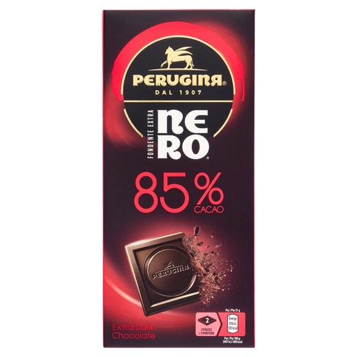 [000007312] Perugina Nero Tavoletta Cioccolato Extra Fondente 85% Gr.85