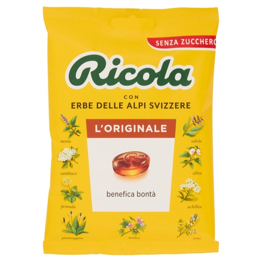 [000007359] Ricola Caramelle Cristallo di Zucchero alle Erbe Svizzere Gr.70