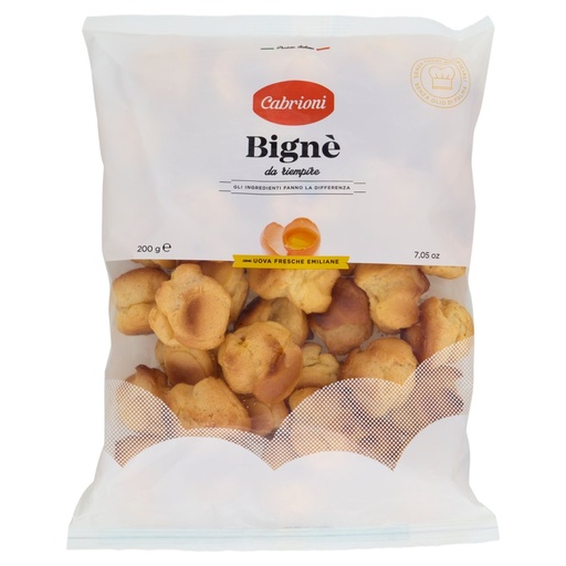 [000007362] Cabrioni Bignè da riempire Gr.200