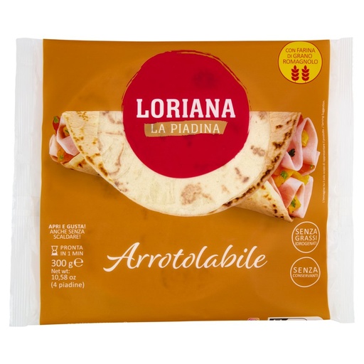 [000007363] Loriana Piadina Arrotolabile Pz.4 Gr.300