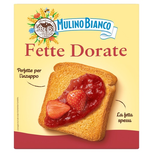 [000007378] Mulino Bianco Fette Biscottate Dorate Gr.315