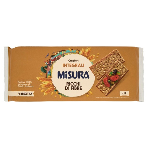 [000007415] Misura Fibrextra Crackers Integrali Gr.385