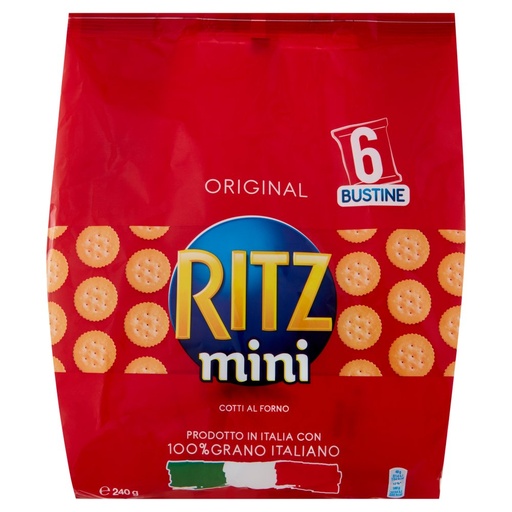 [000007433] Ritz Original Mini Crackers Multipack 6 Bustine Gr.240