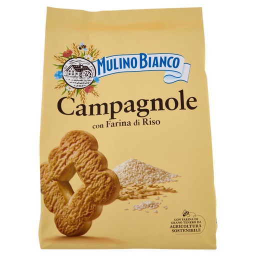 [000007461] Mulino Bianco Campagnole Biscotti con Farina di Riso Gr.700