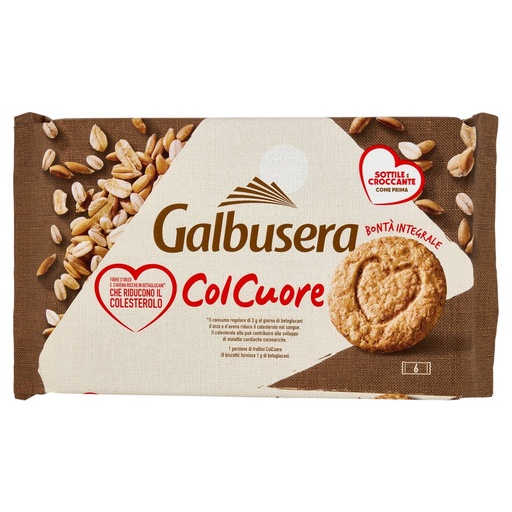 [000007554] Galbusera ColCuore Biscotti Frollini Integrali Pz.6 Gr.300